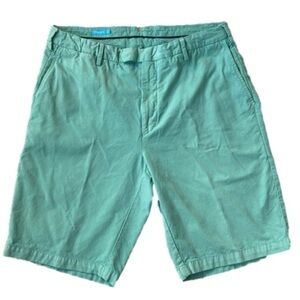 J. McLAUGHLIN Shorts Nantucket Chino Pockets Seafoam Mint Green Mens Size 36